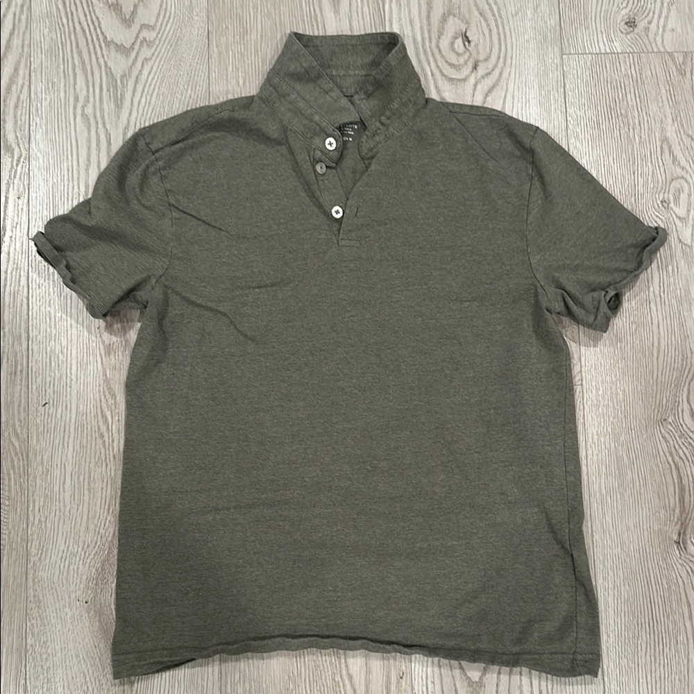 H&M Green Polo Shirt Short Sleeve Casual